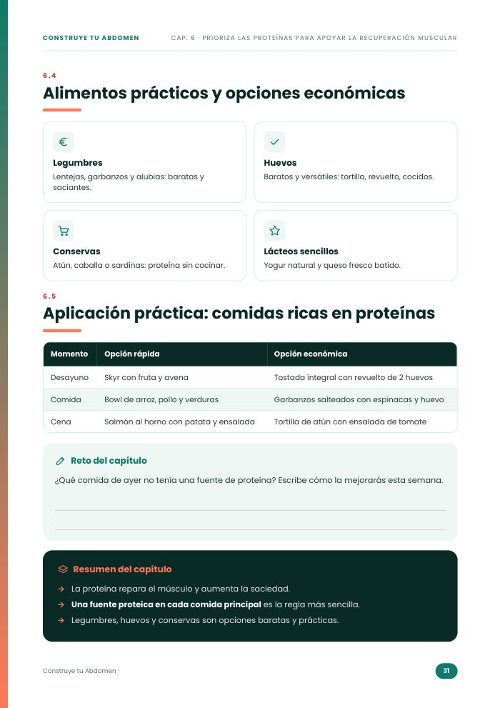 Comidas prácticas y económicas